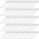 100 Pack Peg Board Hooks Stainless Steel Pegboard Hooks Shelving Display Hang...