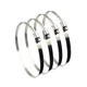 EesTeck 4Pcs 8" Adjustable 304 Stainless Steel Duct Clamps -4Pcs, Silver 