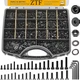 4005Pcs Metric Screw Assortment M2 M3 M4 M5 Hex Cap Head & Flat Head Screws, Met