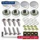 ZXFOOG Stainless Steel License Plate Screws-Rust Proof Car Tag Bolts for Fasteni