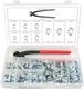 Swordfish 30310-2 Ear Hose Clamp and Standard Jaw Pincer Assortment, 124 pieces