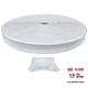 Automotive Authority Vinyl 1" Insert Molding Trim Screw Cover RV 100 ft White