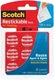 Scotch Restickable Dots, Clear,78-in x 78-in,18-Dots (R105)